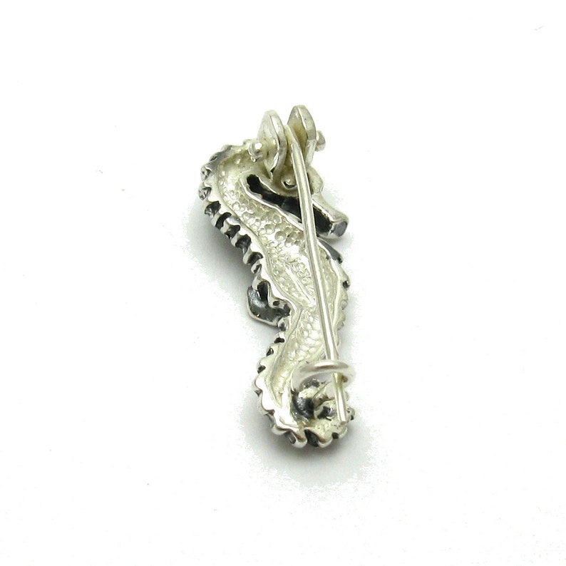 A000074 Broche Argent Massif 925 hippocampe image 2