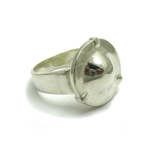 Sterling Silver Women’s Ring – Dome Shield Design – Solid 925 Nickel Free