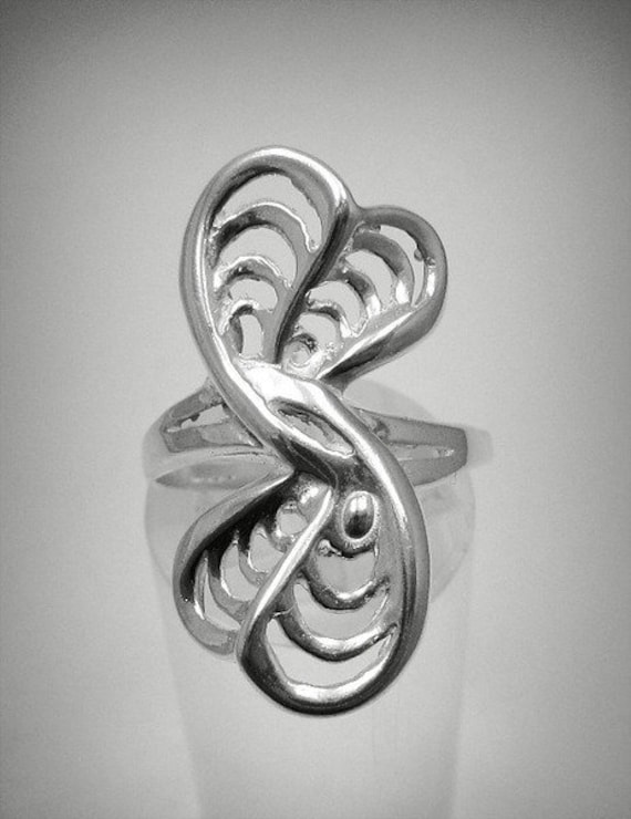 Acquista WOSTU Anello Di Apertura A Foglia Verde Naturale In Argento Sterling Massiccio 925 Per Regalo Di Gioielli Con Anelli Per Piante Da Festa Impilabili Fatti A Mano Da Donna In Italia - Foto 3