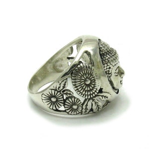 R001437 Bague Argent Massif 925 Buddha image 3