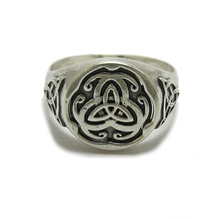 Treasure Bay Anello Uomo In Argento Sterling 925 - Design Celtico, Larghezza 11mm, Con Confezione Regalo