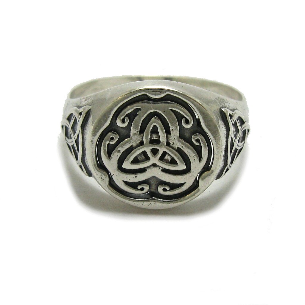Treasure Bay Anello Uomo In Argento Sterling 925 - Design Celtico, Larghezza 11mm, Con Confezione Regalo