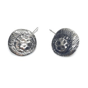 Big Sterling Silver Earrings On Hooks Genuine Solid Hallmarked 925