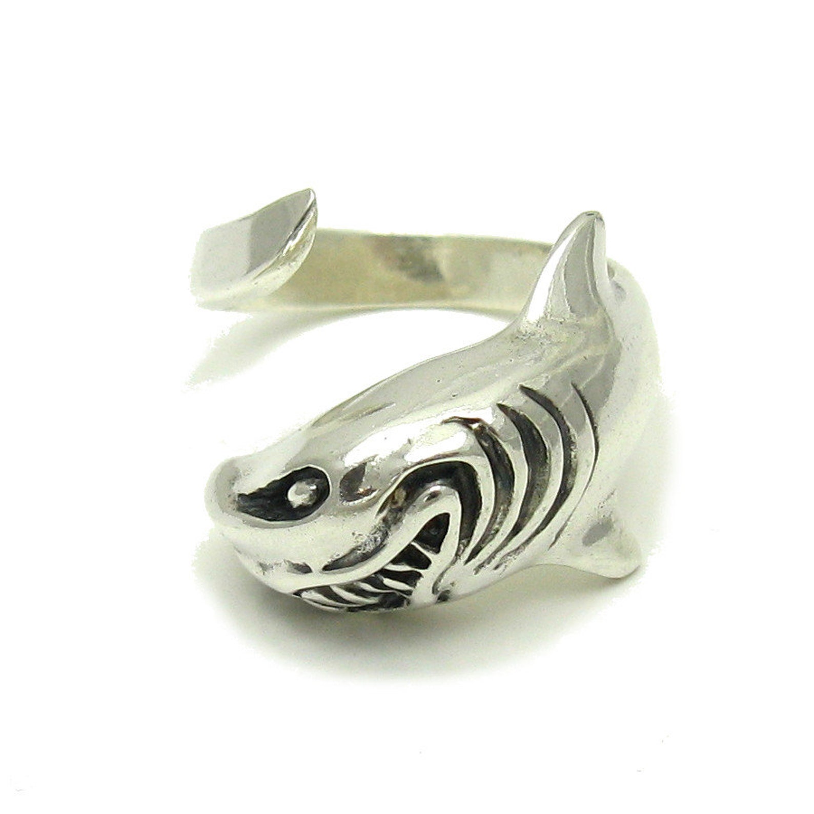 Peireara Anillos De Tiburón Para Mujer, Plata De Ley 925, Anillo De Tiburón Con Cabeza De Martillo, Anillo Abierto De Tiburón, Joyería De Tiburón, Regalos Para Mujeres, Mamá, Semana Del Tiburón