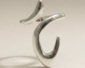Stylish Sterling Silver Ring Solid Hallmarked 925 Nickel Free