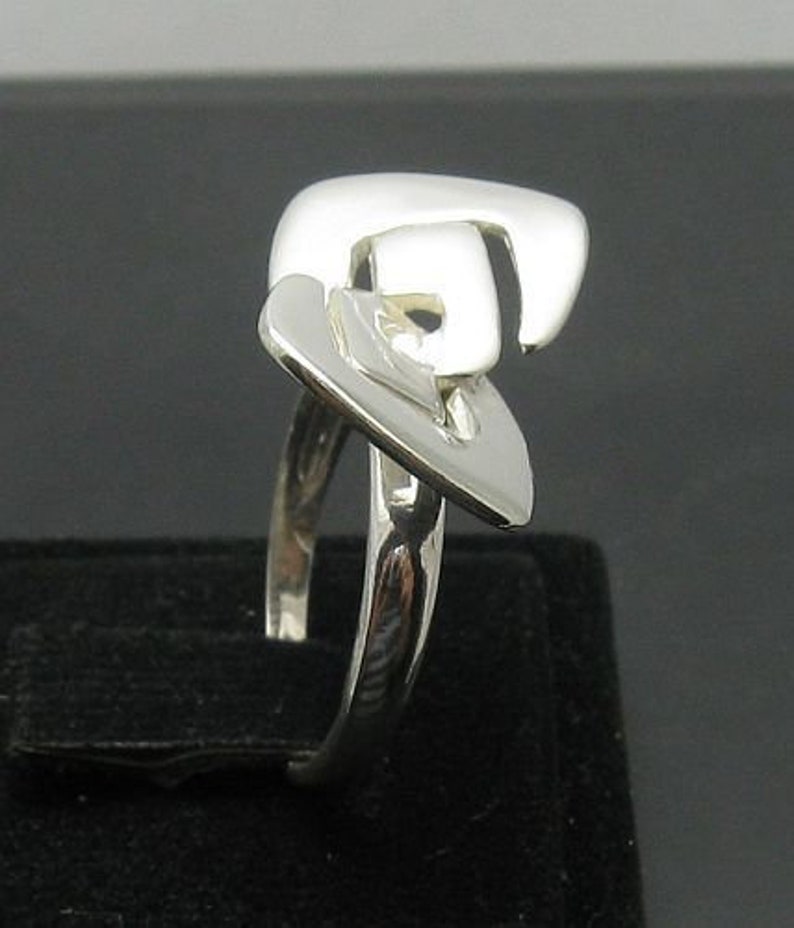 R000921 STERLING SILVER Ring Solid 925 Extravagant image 2