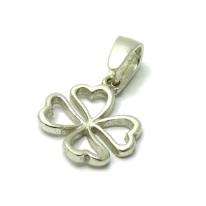Sterling Silver Pendant Charm Clover Genuine Hallmarked 925 Nickel Free