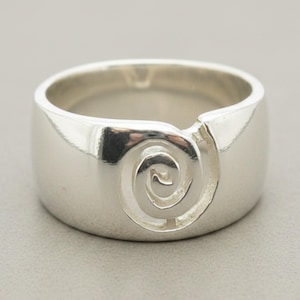 Sterling Silver Spiral Band Ring Stamped 925 Nickel Free