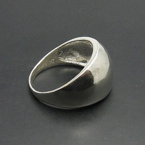 R000801 Plain Sterling Silver Ring Solid 925 image 3