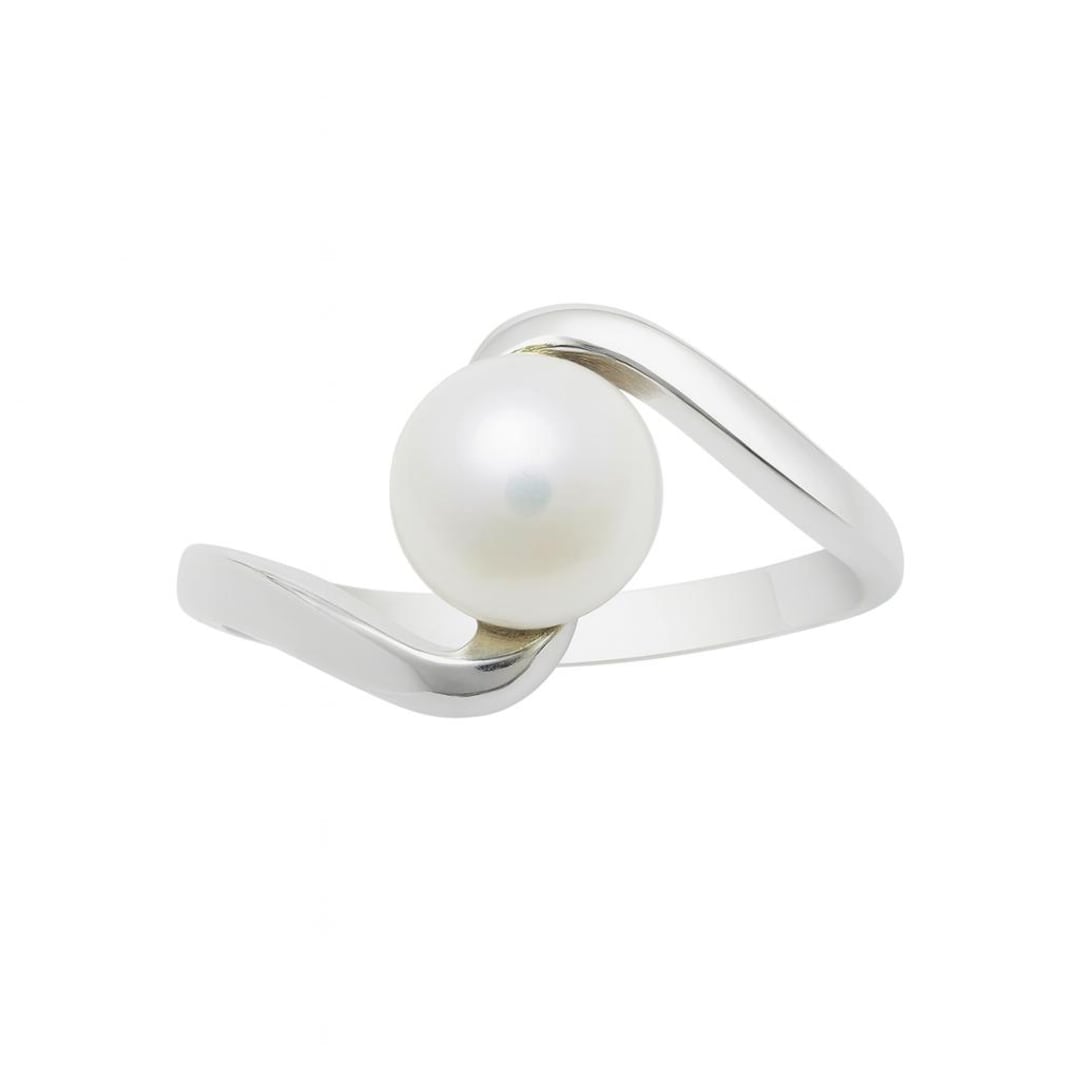 Sterling Silver Ring With 8mm Pearl Stamped 925 Nickel Free - Etsy