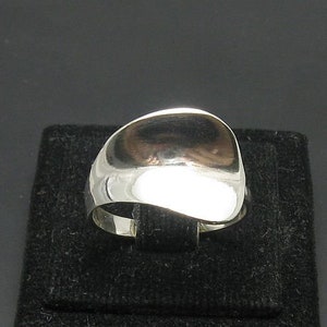 R000100 Plain STERLING SILVER Ring Solid 925 image 1