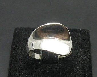 R000100 Plain STERLING SILVER Ring Solid 925