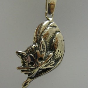 PE000791 Sterling Silver Pendant Solid 925 Cat