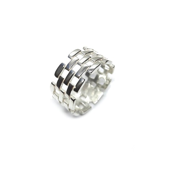 Size 10 Sterling Silver Fine Rings without Stones for sale