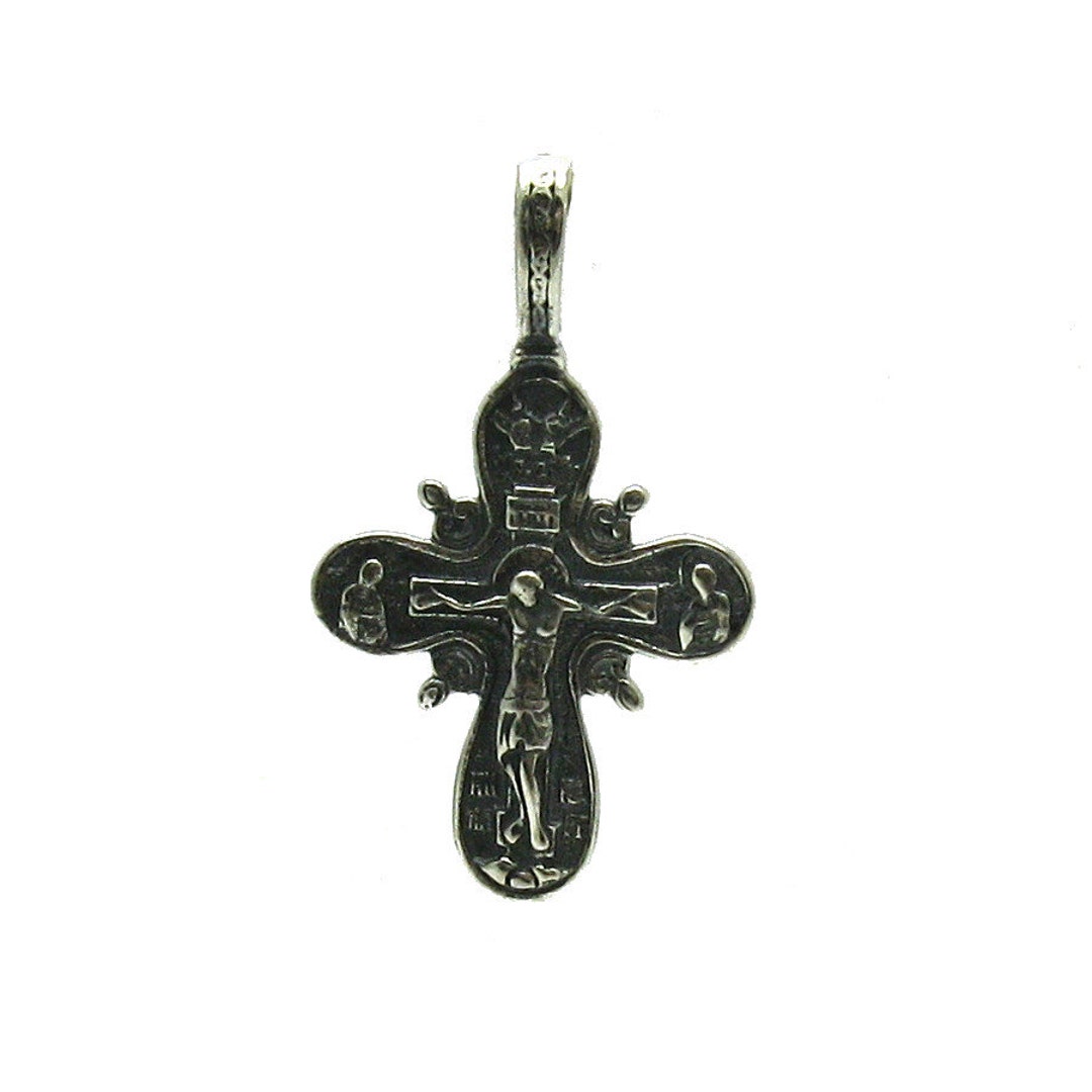 PE000944 Sterling Silver Pendant Solid 925 Orthodox Cross - Etsy