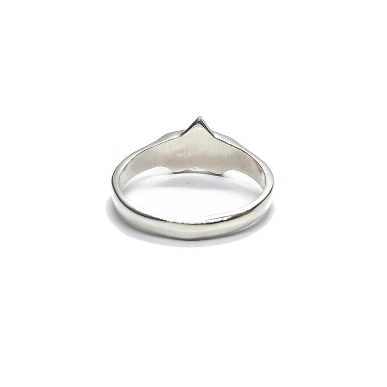 Sterling Silver Ring Solid Hallmarked 925 Star Comfort Fit zdjęcie 4