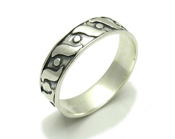 R000241 STERLING SILVER Band Ring Solid 925