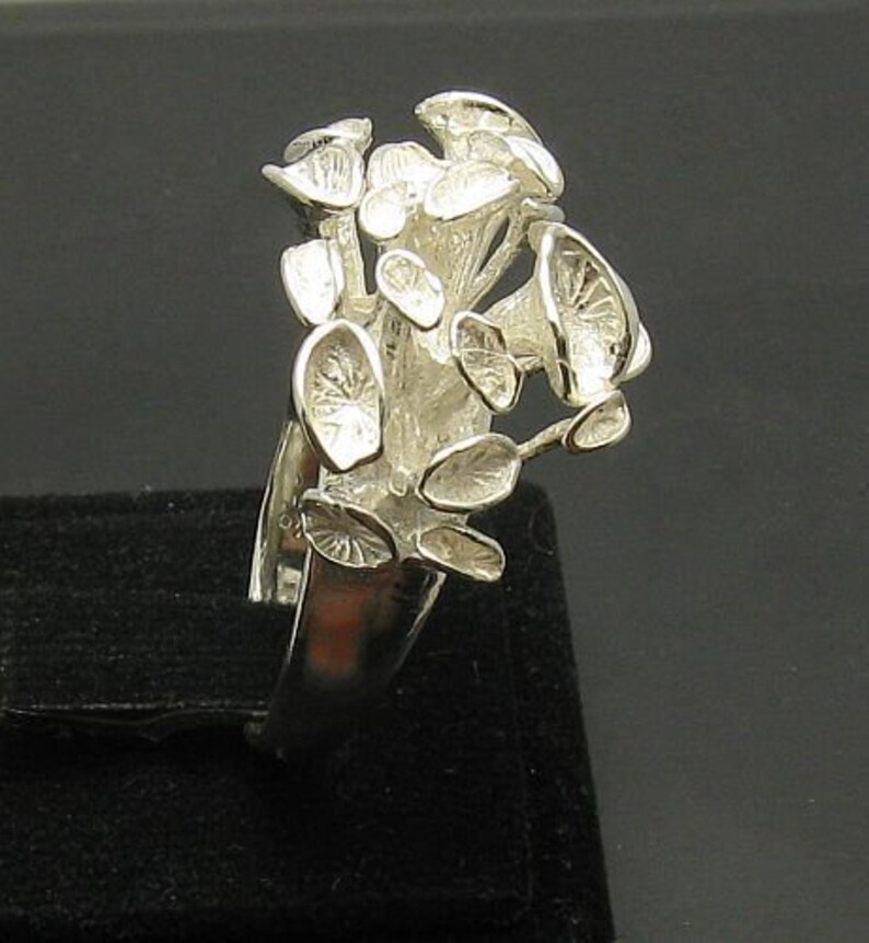 R000929 STERLING SILVER Ring Solid 925 Extravagant image 2