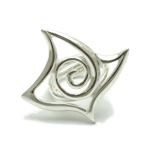 R001615 Sterling Silver  Ring Solid 925 Spiral