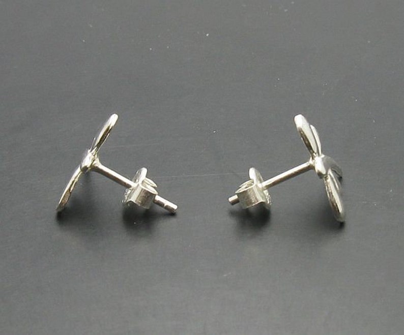 E000154 Boucles d'Oreille Argent 925 libellule image 3