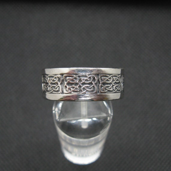 Sterling Silver Ring Celtic Knot Band Genuine Solid Stamped Sterling Silver Ring Celtic Knot Band Genuine Solid Stamped