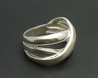 R000422 STERLING SILVER Ring 925 Matt Finished