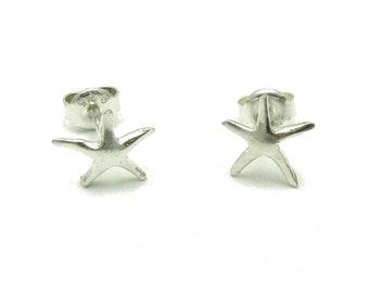 E000585 Boucles d'Oreille Argent 925 étoile de mer