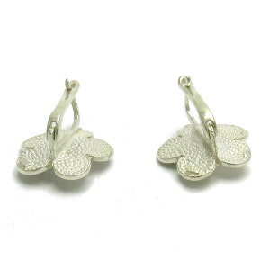 E000526 Sterling silver earrings Flowers 925 image 3
