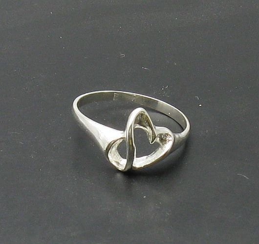 ☆nff☆ silver925 heart logo ring nff1 Sterling Silver Ring Hallmarked 925 Heart Nickel Free - Etsy