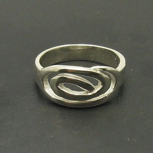 R000860 Sterling Silver  Ring Solid 925 Spiral