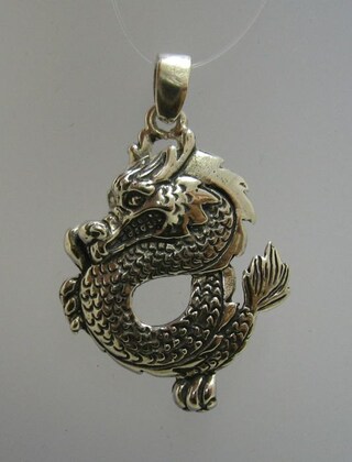 PROESS Collana Con Ciondolo Drago In Argento 925, Regalo Per Donna, Con Catena Regolabile 45+5 Cm