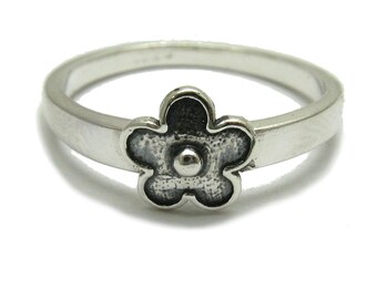 R001761 Sterling silver ring solid 925 Flower