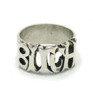 R001118 Sterling Silver Bitch Band Solid 925