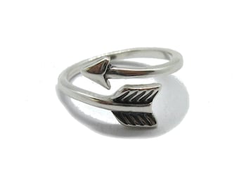 R001814 Sterling silver ring solid 925 Arrow