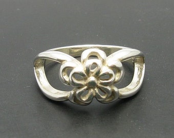 925 SILBER RING R000394 Blume