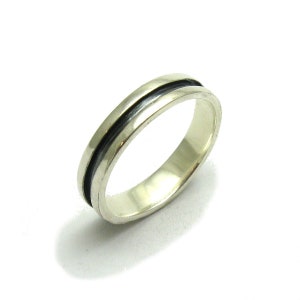 Sterling Silver Ring 5mm Wide Band Hallmarked 925 Nickel Free