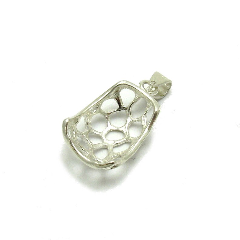 PE001197 Sterling silver pendant charm 925 solid handmade