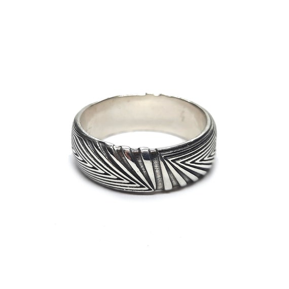 Anello Trifoglio In Argento Sterling Con Gemma 925 Punzonato Taglia M - Foto 7