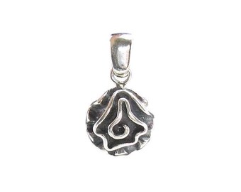 Sterling Silver Pendant Charm Flower Solid Genuine Hallmarked 925 Nickel Free