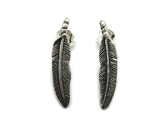 Sterling Silver Earrings Genuine Hallmarked 925 Feather Nickel Free