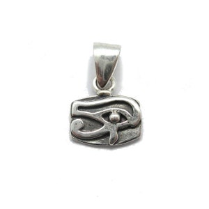 Kleiner echter Sterling Silber Anhänger punziert mit 925 Amon Ra Auge