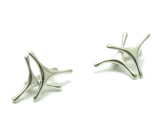 E000543 Sterling silver earrings 925 French clip