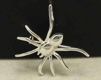 A000013 STERLING SILVER Brooch Solid 925 Spider