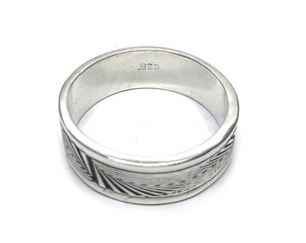 Anello Trifoglio In Argento Sterling Con Gemma 925 Punzonato Taglia M - Foto 9