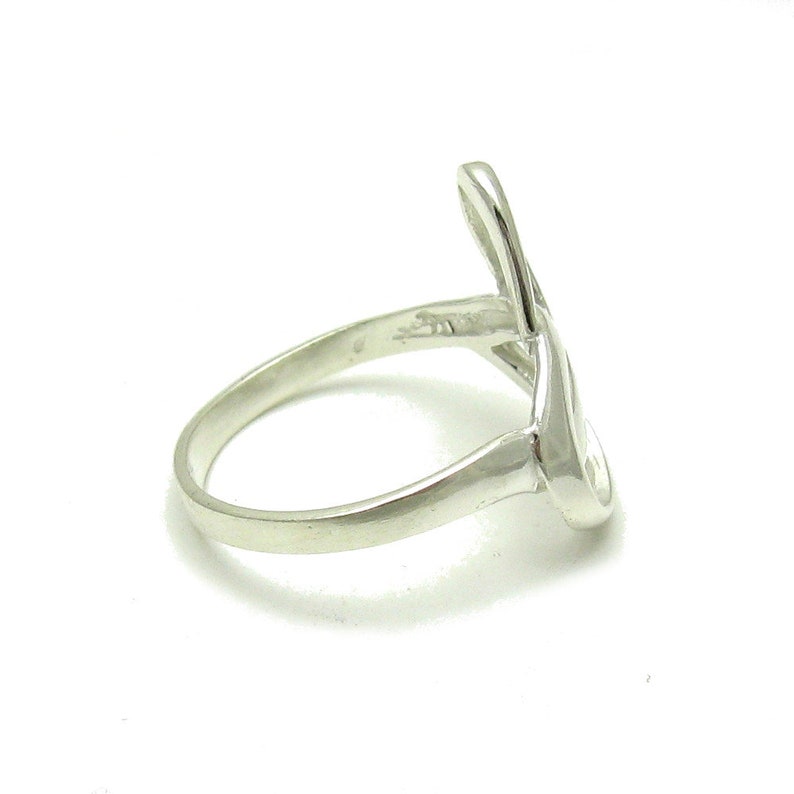 R000341 Stylish STERLING SILVER Ring Solid 925 image 2