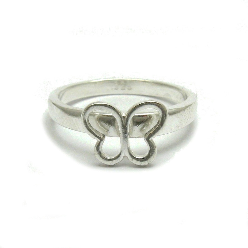 R001746 Bague Argent Massif 925 Papillon image 1