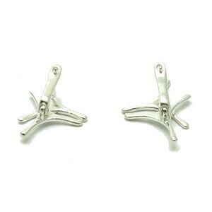 E000543 Sterling silver earrings 925 French clip image 2