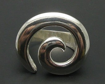 R000403 Stylish STERLING SILVER Ring 925 Whirpool