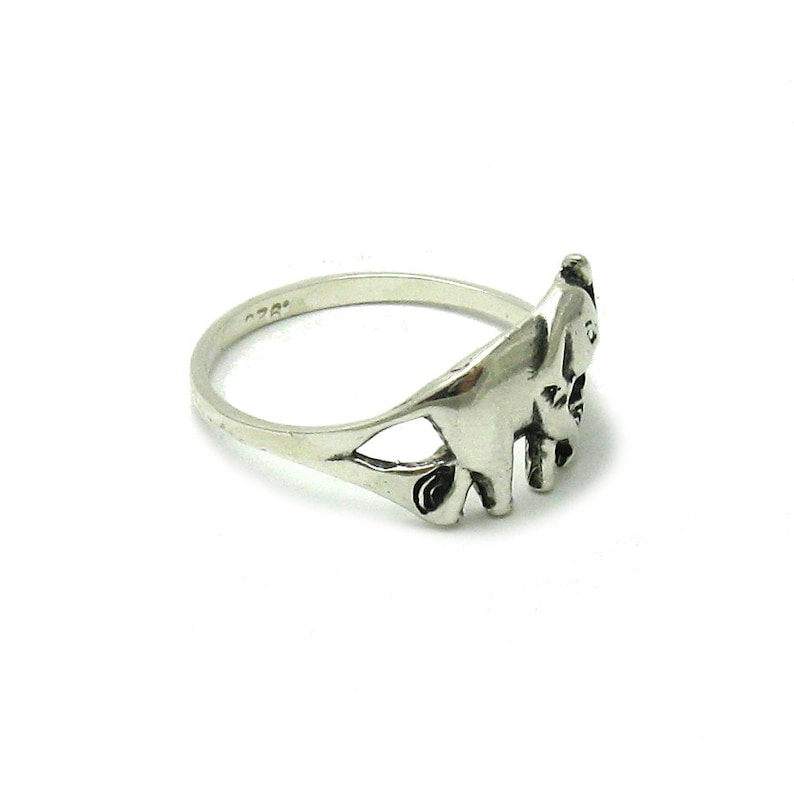 R001511 Sterling Silver Ring 925 Elephant image 1