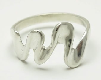 R000306 Stylish STERLING SILVER Ring Solid 925